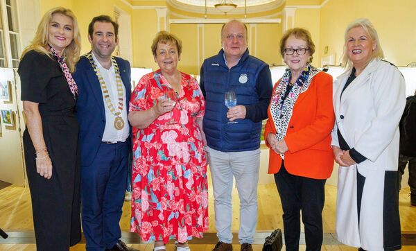 Pictured at the Barrow Valley Art Group's annual exhibition were Cynthia Ní Mhurchú MEP, cllr Fintan Phelan, Ruth Coffey (chairperson, Barrow Valley Art Group), cllr Fergal Browne, Rachel Doyle and Jennifer Murnane-O'Connor TD