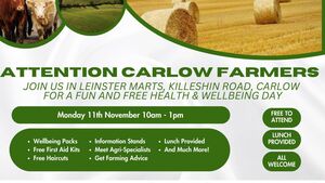 Carlow Farmer Wellbeing Day takes place today