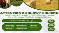 Carlow Farmer Wellbeing Day takes place today