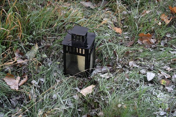 A candle was placed at Blackwood following the tragic incident 