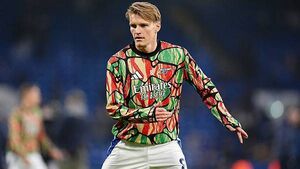 Arsenal captain Martin Odegaard back in London after being ruled out for Norway