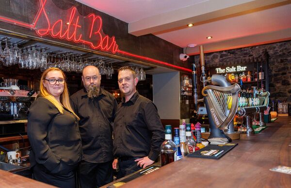 Staff members Jenny Byrne, Anto Byrne and Christopher Denieffe
