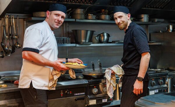 John Doran (right, Head Chef) and David Walsh (executive Head Chef)