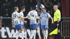 Ten-man Brighton survive anxious finish to edge out Bournemouth Ten-man Brighton survive anxious finish to edge out Bournemouth