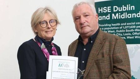 Carlow man gets lifetime achievement award for nursing