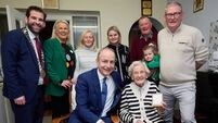 Centenarian Bridget gets a special birthday visit from the tánaiste