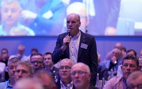 Kildare representative Ger Donnelly speaking at Special Congress in Croke Park today Photo: ©INPHO/James Lawlor Kildare representative Ger Donnelly speaking at Special Congress in Croke Park today Photo: ©INPHO/James Lawlor