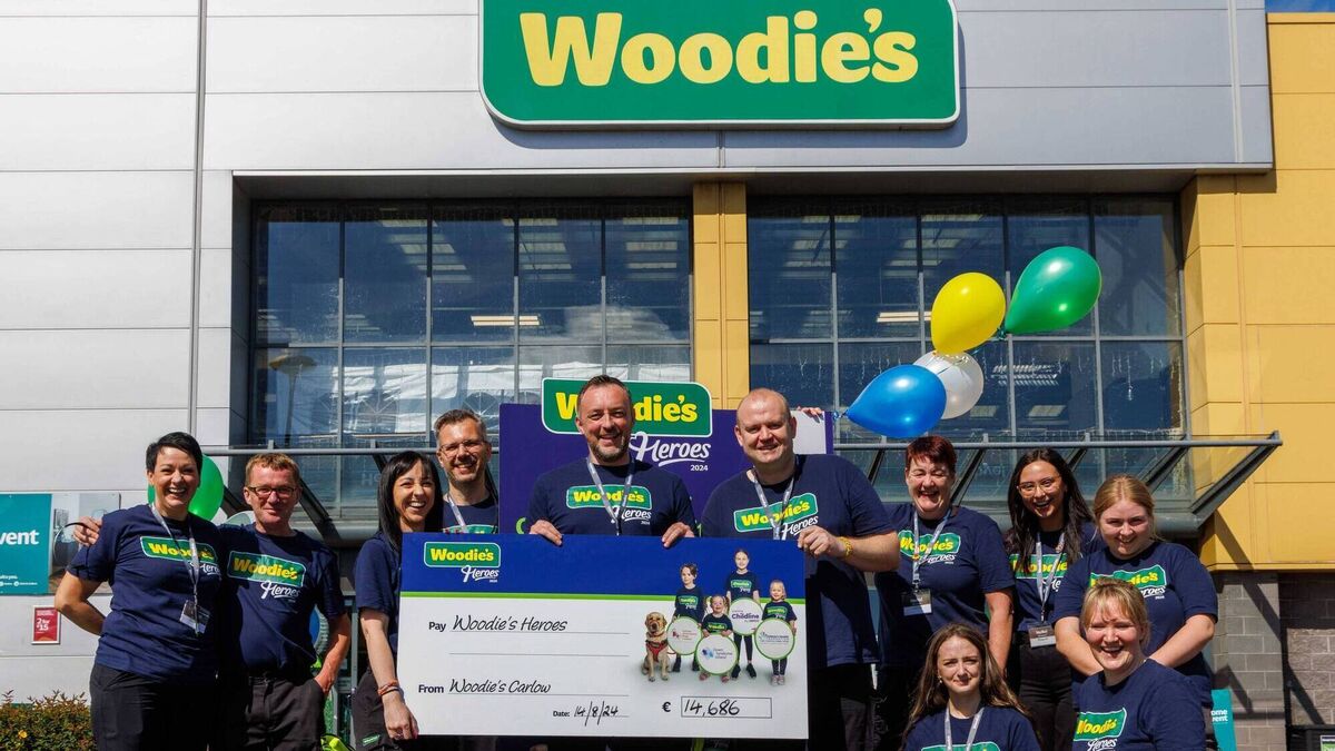Woodie’s Heroes campaign raises almost €15k in Carlow