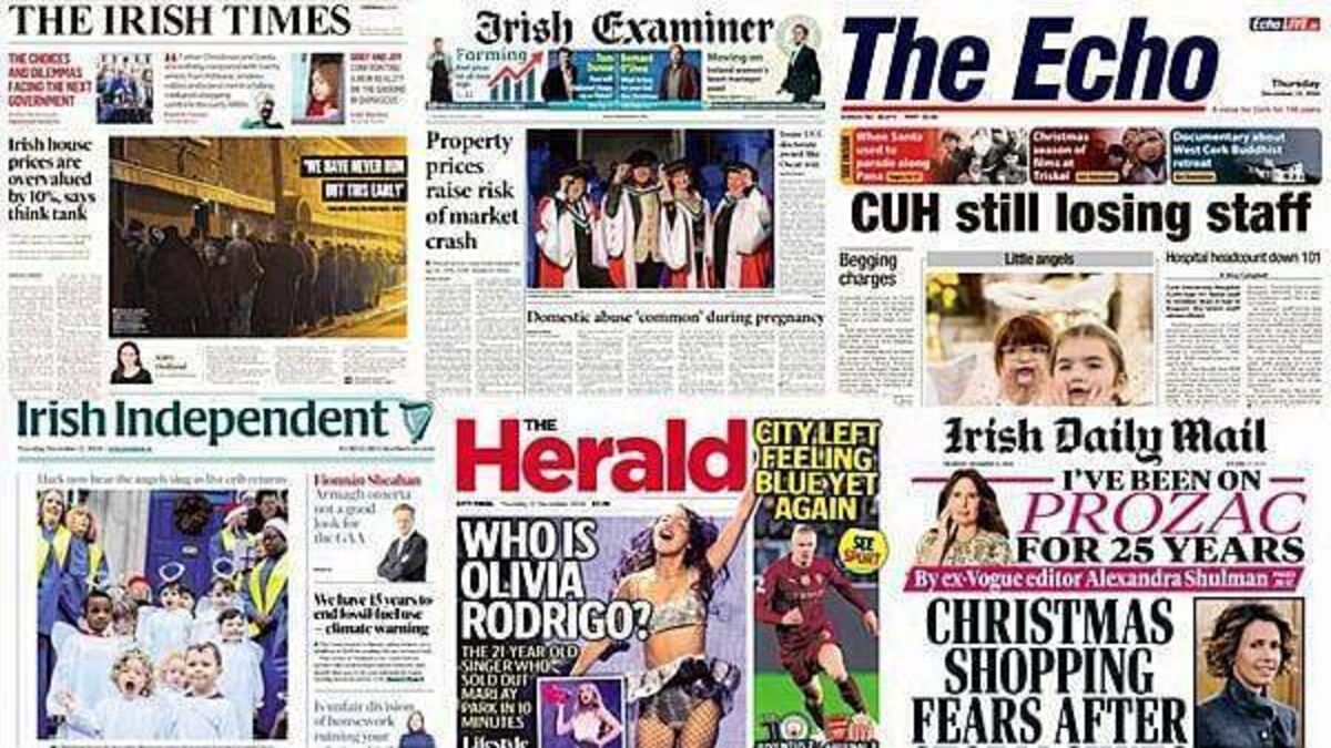 What the papers say: Thursday's front pages