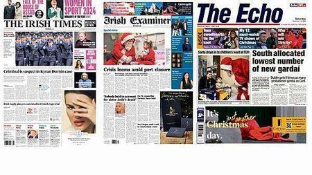 What the papers say: Saturday's front pages