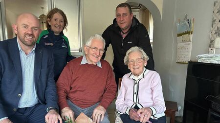 Special birthday visit honours Jimmy’s legacy to Killeshin GAA