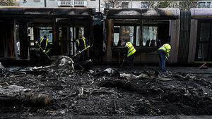 Man (62) accused of setting a Luas on fire during Dublin riots appears in court Man (62) accused of setting a Luas on fire during Dublin riots appears in court