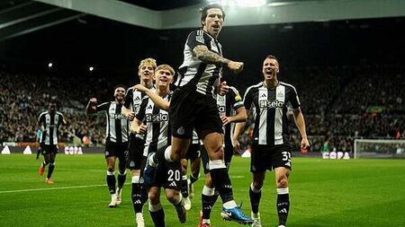 Sandro Tonali’s double helps Newcastle beat Brentford to secure semi-final spot