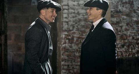 Barry Keoghan and Cillian Murphy jubilant as they wrap Peaky Blinders movie