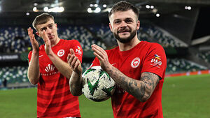 Tomas Cosgrove gives Larne historic Conference League win over Gent Tomas Cosgrove gives Larne historic Conference League win over Gent