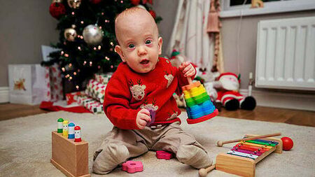 Premature baby boy who beat the odds set for Christmas dinner at home