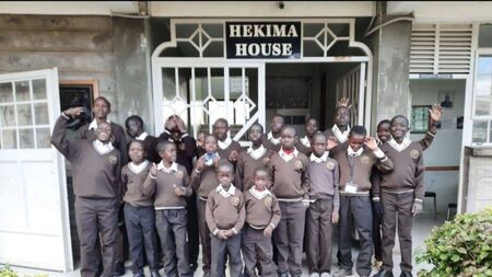 Gaelscoil uniforms are a big hit with ever-grateful Kenyan kids