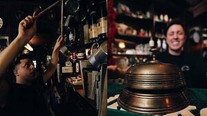 Watch: Drummer spreads a festive message showcasing the pubs of Gorey