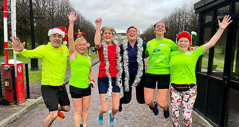 Christmas Day festive run at Stormont breaks course participation record