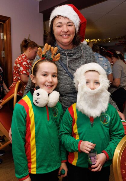 Mary Hayden with Chloe and Sean Payne