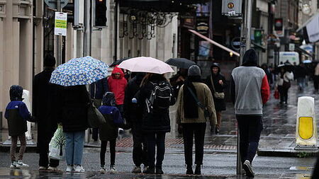 Rain and wind warnings in place for five counties