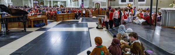 The cathedral was packed for the Gaelscoil Christmas carol service