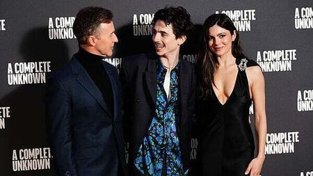 Timothée Chalamet and Monica Barbaro go gothic in silky black ensembles at London premiere