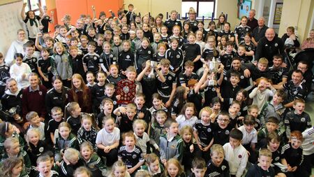 Fenagh footballers receive a hero’s welcome at local school