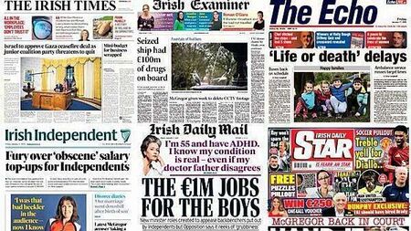 What the papers say: Friday's front pages