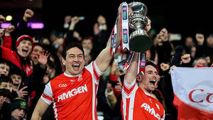 Cuala hang on against Errigal Ciarán to win historic All-Ireland football title Cuala hang on against Errigal Ciarán to win historic All-Ireland football title