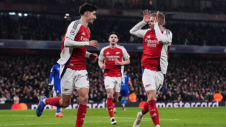 Declan Rice sets Arsenal on the way to comfortable win over Dinamo Zagreb