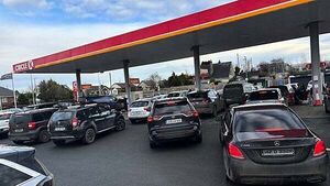Cars queue and scramble for fuel in the wake of Storm Éowyn Cars queue and scramble for fuel in the wake of Storm Éowyn