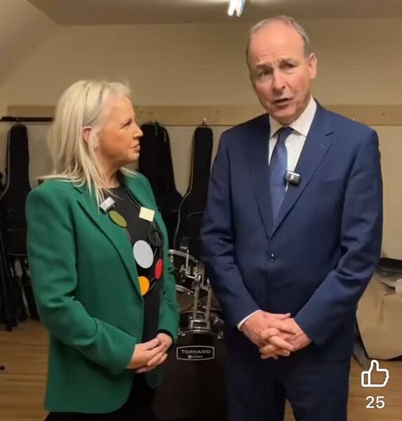 Deputy Jennifer Murnane O'Connor with taoiseach Micheál Martin Deputy Jennifer Murnane O'Connor with taoiseach Micheál Martin