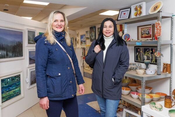 Lize Perkone and Mila Ludmila at the Made in Carlow 'Moving Location' party