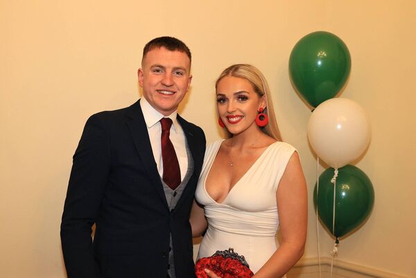 Conor Bolger and Kym Fox attending the Burren Rangers Dinner Dance