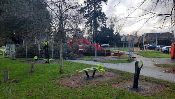 The incident happened in Athy's Peoples Park The incident happened in Athy's Peoples Park