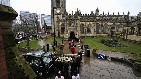 One of the greatest - Alex Ferguson leads tributes at funeral of Denis Law
