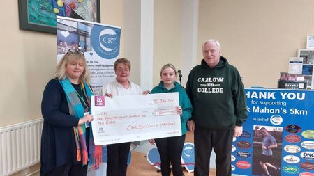 Carlow College catering team raises funds for CRY Ireland