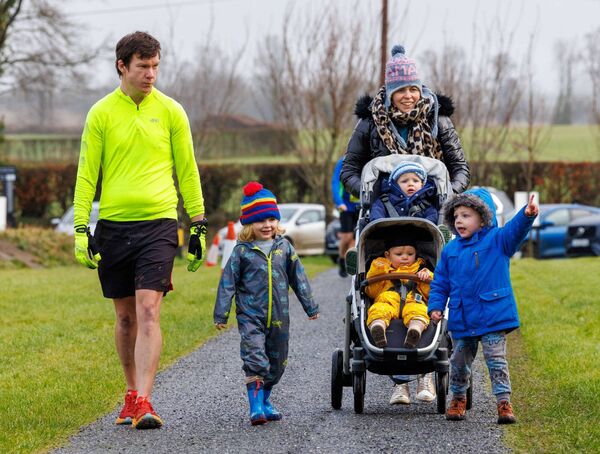 The Nolan family with Aidan Kohler (right) arrive for The Great Duckett's Family 5K and 10K Run The Nolan family with Aidan Kohler (right) arrive for The Great Duckett's Family 5K and 10K Run