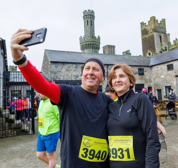 Jimmy and Mai Doyle take a selfie before the start Jimmy and Mai Doyle take a selfie before the start