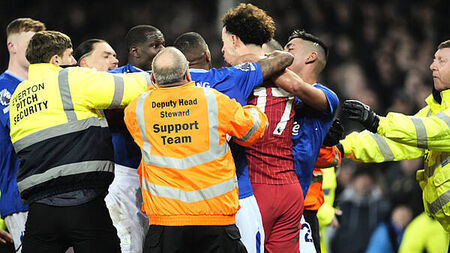 Liverpool, Everton, Arne Slot and Sipke Hulshoff charged over post-match clash