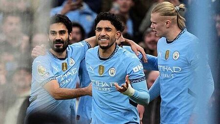 Omar Marmoush hits hat-trick as Manchester City ease to win over Newcastle