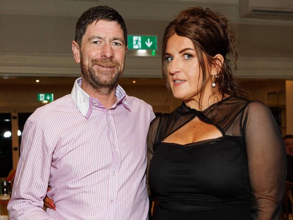At the Ballymurphy Celtic AFC 25th anniversary celebrations in Ballykealey House were M.J. Fitzpatrick and and Sinead Foley Photos: michaelorourkephotography.ie