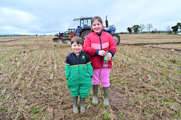 Evan and Ellie Hogan enjoying the ploughing