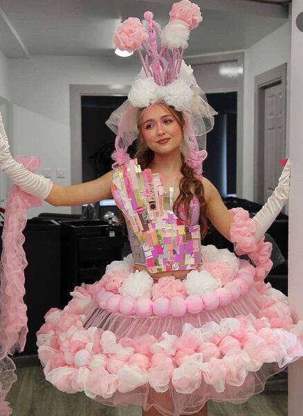 Paragon Pink by Aoibhinn Caitríona Brennan, Hannah Lawlor and Roisín Brennan is through to the finals of Junk Kouture in March. Modelled by Hannah 