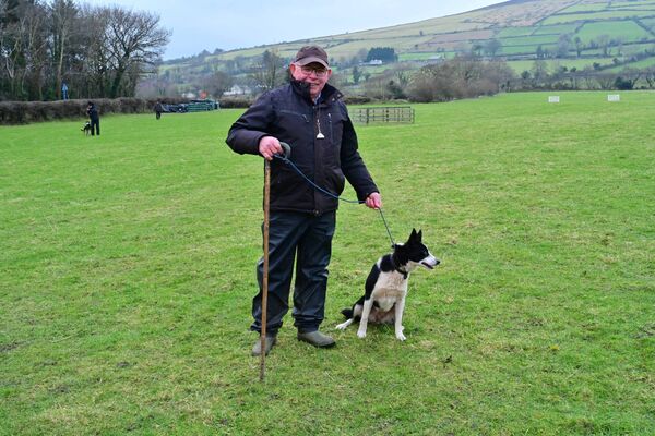 Con McGarry with his dog