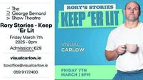 Rory is back on the road with his brand new show, ‘Keep ‘Er Lit’