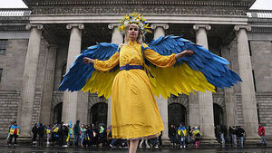 Ukrainians gather in Dublin for third anniversary of Russian invasion Ukrainians gather in Dublin for third anniversary of Russian invasion