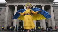 Ukrainians gather in Dublin for third anniversary of Russian invasion
