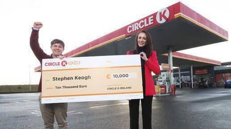 Stephen bags €10k Circle K giveaway